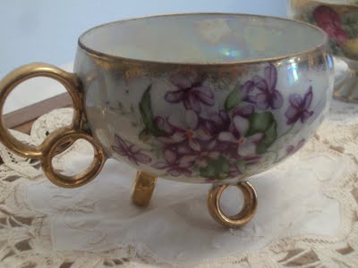 violet teacup